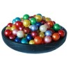 Perles d'huile de bain nacrées senteur FRAISE de couleur Rouge