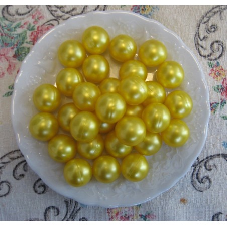 Perles d'huile de bain nacrées senteur CHEVREFEUILE de couleur Grise