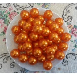 Perles d'huile de bain nacrées senteur MONOÏ couleur Orange