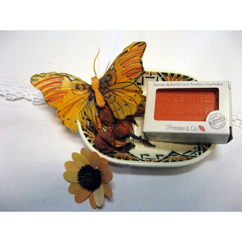 Savon de Marseille parfum Coquelicot