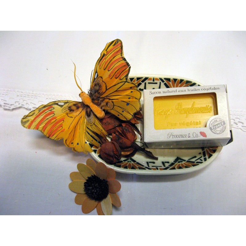 Savon de Marseille parfum Orange Pamplemousse