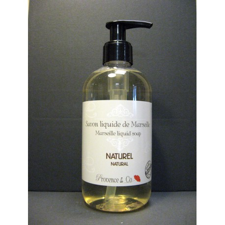 Savon de Marseille liquide Naturel flacon pompe 350 ml 