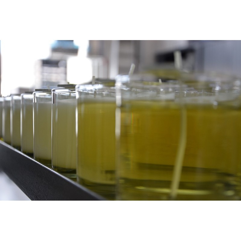 Bougie parfumée en cire végétale naturelle coulée à la main