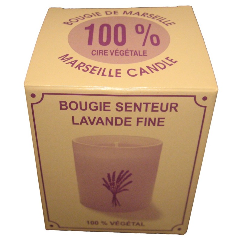 Bougie parfumée en cire végétale naturelle coulée à la main
