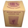 Bougie parfumée en cire végétale naturelle coulée à la main