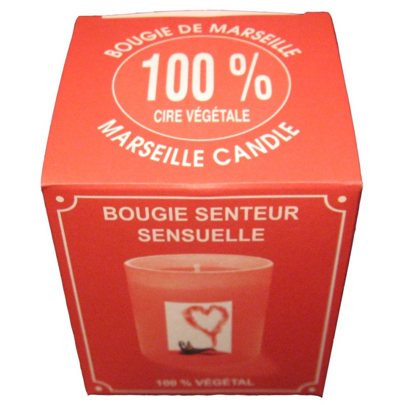Bougie parfumée en cire végétale naturelle coulée à la main