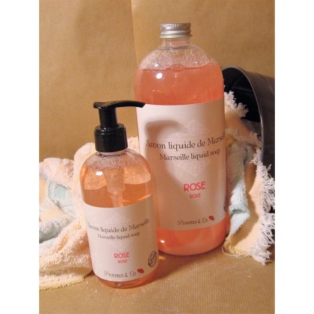 Savon de Marseille Liquide Rose