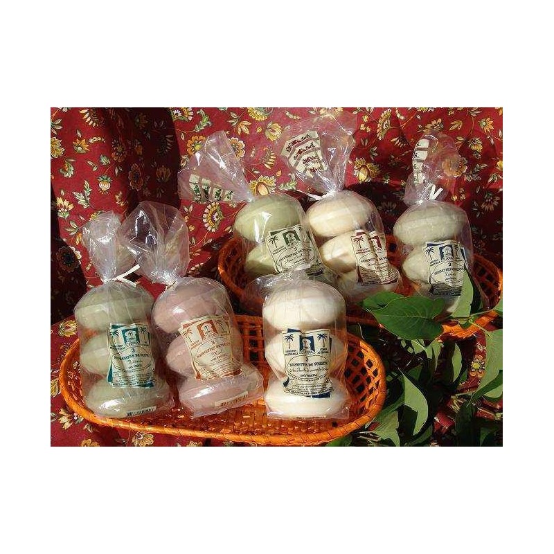 Savon de Marseille parfumé savonnetes 150 grs par 3