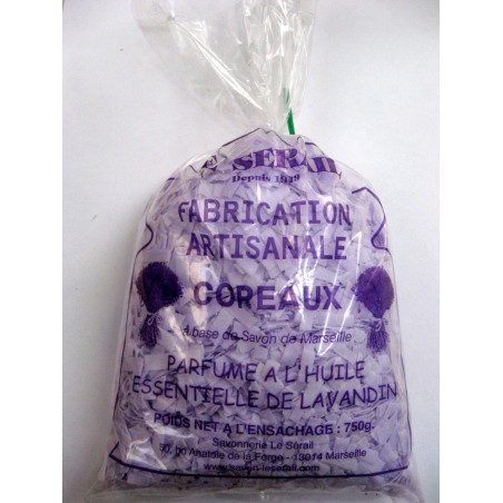 Paillettes de Véritable savon de Marseille 72% EXTRA PUR d'huile Végétale parfumé Lavande