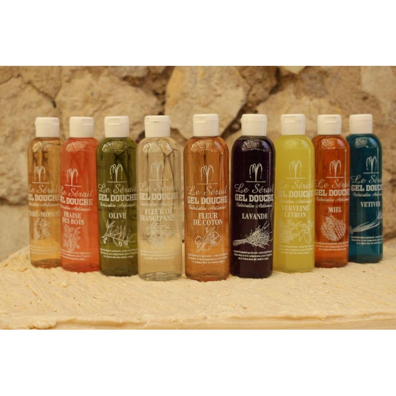 Gel douche parfumé Tiaré Monoï flacon 250 ml