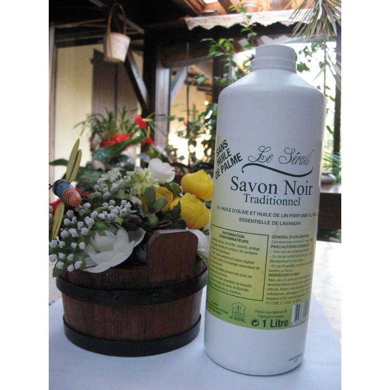Savon noir liquide de Marseille parfumé Flacon 1 Litre