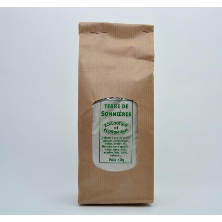 Sachet de 400 grammes de terres de sommières détachante et absorbante